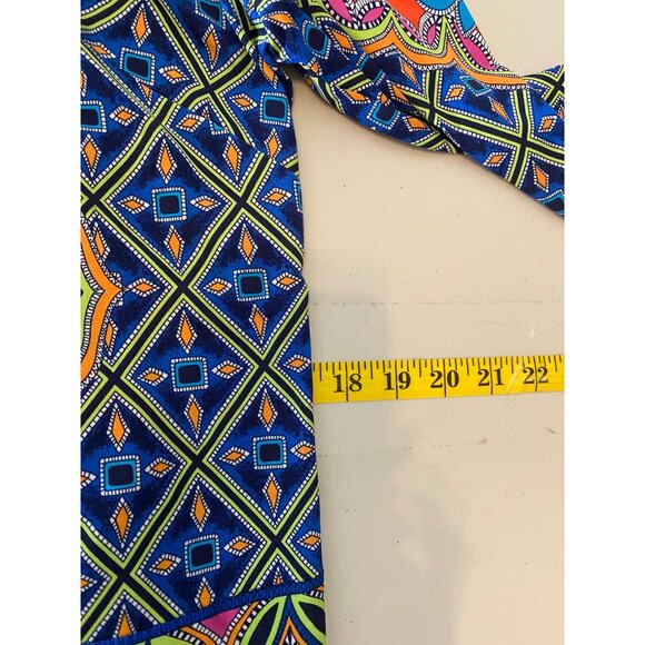 Laundry By Shelli Segal Geometric Floral Print Dress Multicolor Medium - Picture 8 of 10